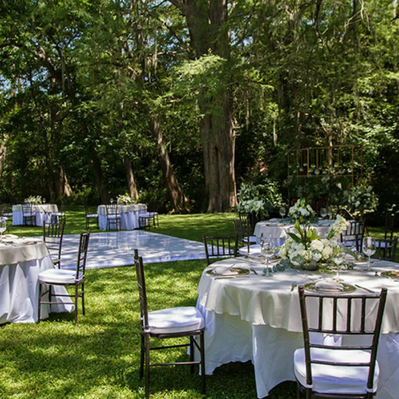 Decoración de boda al aire libre